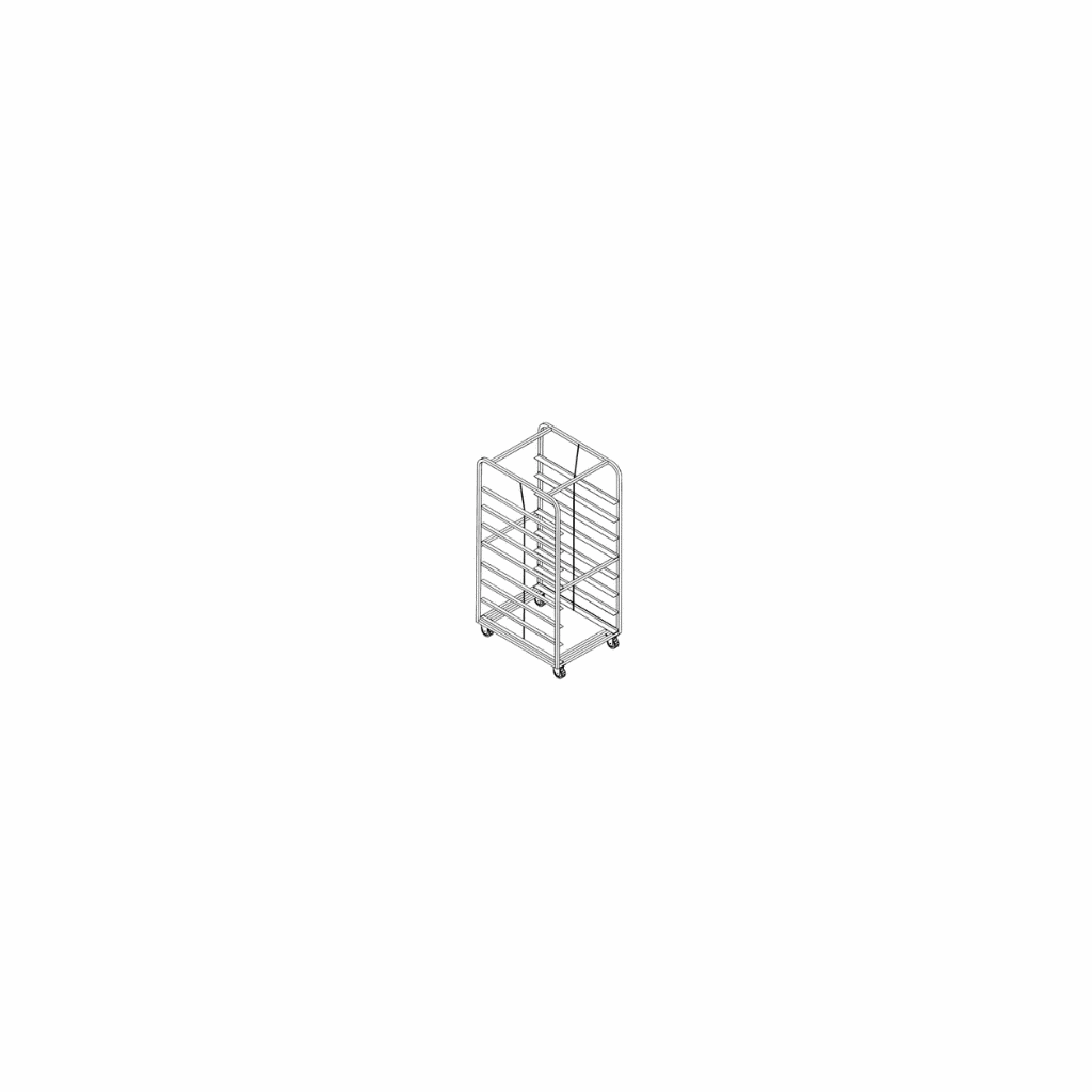 Bun Pan Racks | Carts and Trolleys - Double Aluminum